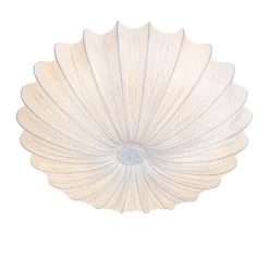 Plafonnier design blanc en soie 60 cm 5 lumières - Plu