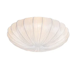 Plafonnier design blanc en soie 60 cm 5 lumières - Plu