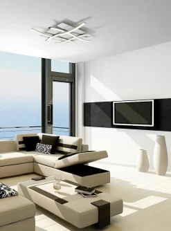 Plafonnier design carré - NUR - ampoule led deco mantra