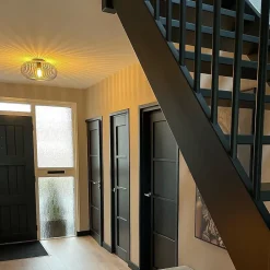 Plafonnier design doré 39 cm - Johanna