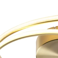 Plafonnier design doré avec LED à intensité variable 3 niveaux - Rowan