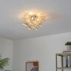Plafonnier design grappe de 17 verres - Bartali