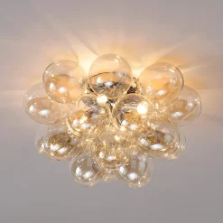 Plafonnier design grappe de 17 verres - Bartali