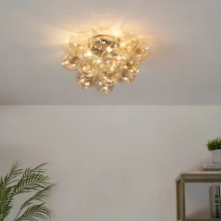 Plafonnier design grappe de 17 verres - Bartali