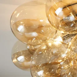 Plafonnier design grappe de 17 verres - Bartali