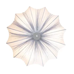 Plafonnier design gris soie 52 cm 3 lumières - Plu