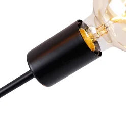 Plafonnier design noir 5 lumières - Facile