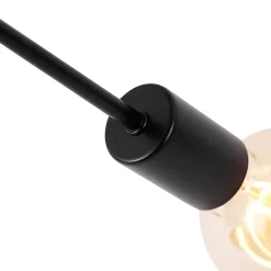 Plafonnier design noir 5 lumières - Facile