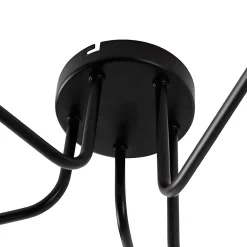 Plafonnier design noir 5 lumières - Facile