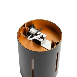 Plafonnier design noir avec intérieur doré - Yana