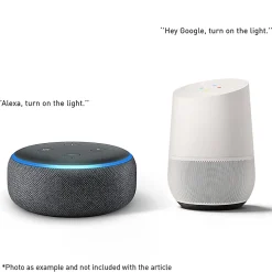 Plafonnier d'extérieur intelligent noir avec verre nervuré, Wi-Fi A60 inclus - Charlois