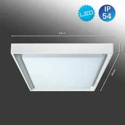 Plafonnier d'extérieur LED IP54 'Mio' s:34cm