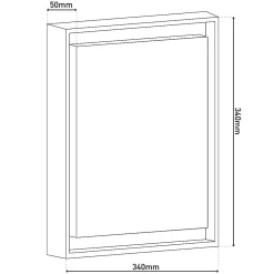 Plafonnier d'extérieur LED IP54 'Mio' s:34cm