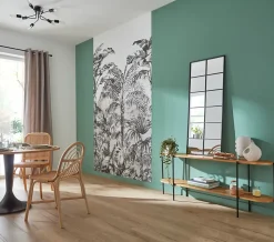 Plafonnier E27 28W GoodHome Ghlin noir mat l.60 x H.20 x Ø60 cm