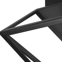 Plafonnier E27 10W GoodHome Nantan noir mat L.30 x l.30 x H.15 x P.30 cm