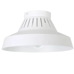 Plafonnier E27 42W GoodHome Yarra blanc mat H.15.5 x Ø30 cm