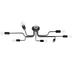 Plafonnier en acier 8 ampoules 4000K - 103x56x15.5cm Sollux