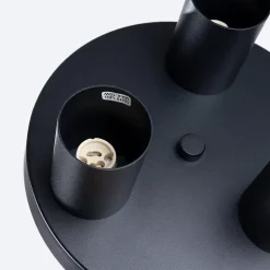 Plafonnier en acier 3 ampoules 4000K - 25x25x12cm Sollux