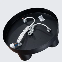 Plafonnier en acier 3 ampoules 4000K - 25x25x12cm Sollux