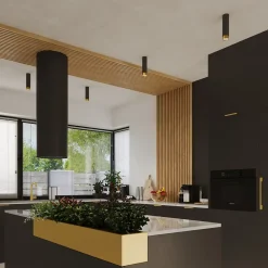 Plafonnier en acier 1 ampoule 4000K - 6x6x12.5cm Sollux