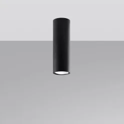 Plafonnier en acier 1 ampoule 4000K - 6x6x20cm Sollux