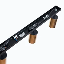 Plafonnier en acier 4 ampoules 3000K - 82x6x18.5cm Sollux