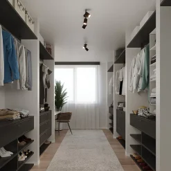 Plafonnier en acier 2 ampoules 4000K - 26x8x20cm Sollux