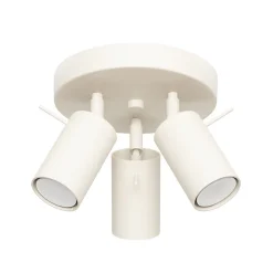 Plafonnier en acier 3 ampoules 4000K - 19.5x19.5x18.5cm Sollux