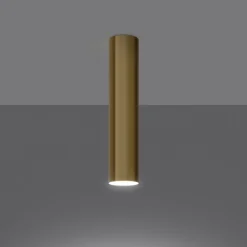 Plafonnier en acier 1 ampoule 3000K - 6x6x30cm Sollux