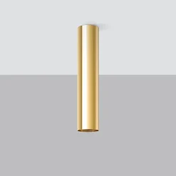 Plafonnier en acier 1 ampoule 3000K - 6x6x30cm Sollux