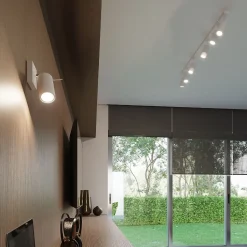 Plafonnier en acier 4 ampoules 4000K - 25x25x16cm Sollux