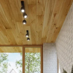 Plafonnier en acier 6 ampoules 4000K - 118x10x16cm Sollux