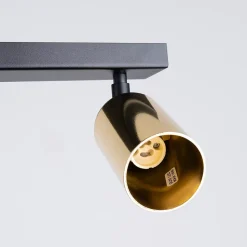 Plafonnier en acier 2 ampoules 4000K - 30x6x18.5cm Sollux