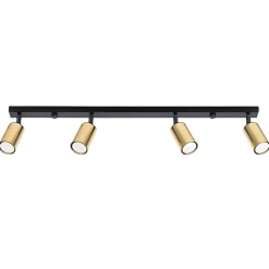 Plafonnier en acier 4 lampes 82x6x18.5cm Sollux