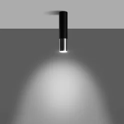 Plafonnier en acier 1 lampes 6x6x29cm Sollux