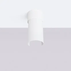 Plafonnier en acier 1 lampes 10x10x21cm Sollux