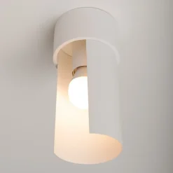 Plafonnier en acier 1 lampes 10x10x21cm Sollux