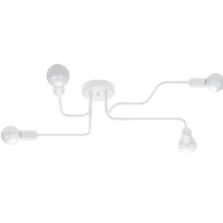 Plafonnier en acier 4 lampes 78x58x15.5cm Sollux