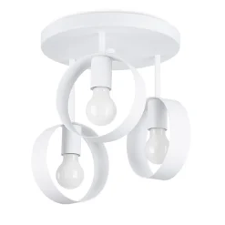 Plafonnier en acier 3 lampes 30x30x34.5cm Sollux