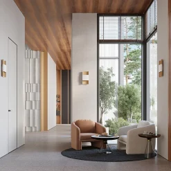 Plafonnier en acier 2 lampes 20x7x40cm Sollux