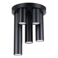 Plafonnier en acier 5 lampes 25x25x33cm Sollux