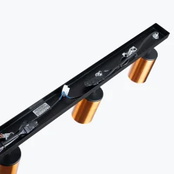 Plafonnier en acier 4 lampes 82x6x18.5cm Sollux