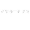 Plafonnier en acier 6 lampes 118x6x16cm Sollux