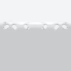 Plafonnier en acier 6 lampes 118x6x16cm Sollux