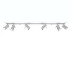 Plafonnier en acier 6 lampes 118x6x16cm Sollux