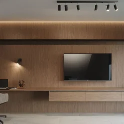 Plafonnier en acier 4 lampes 25x25x16cm Sollux