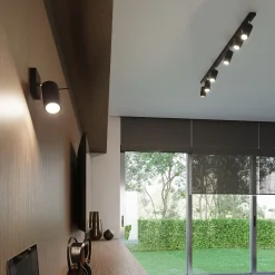 Plafonnier en acier 4 lampes 25x25x16cm Sollux