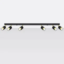 Plafonnier en acier 6 lampes 117x5x18cm Sollux