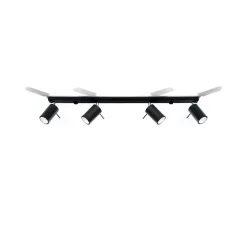 Plafonnier en acier 4 lampes 80x6x16cm Sollux