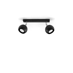 Plafonnier en acier 2 lampes 30x10x16cm Sollux